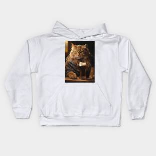 Funny Cat Beer Kids Hoodie